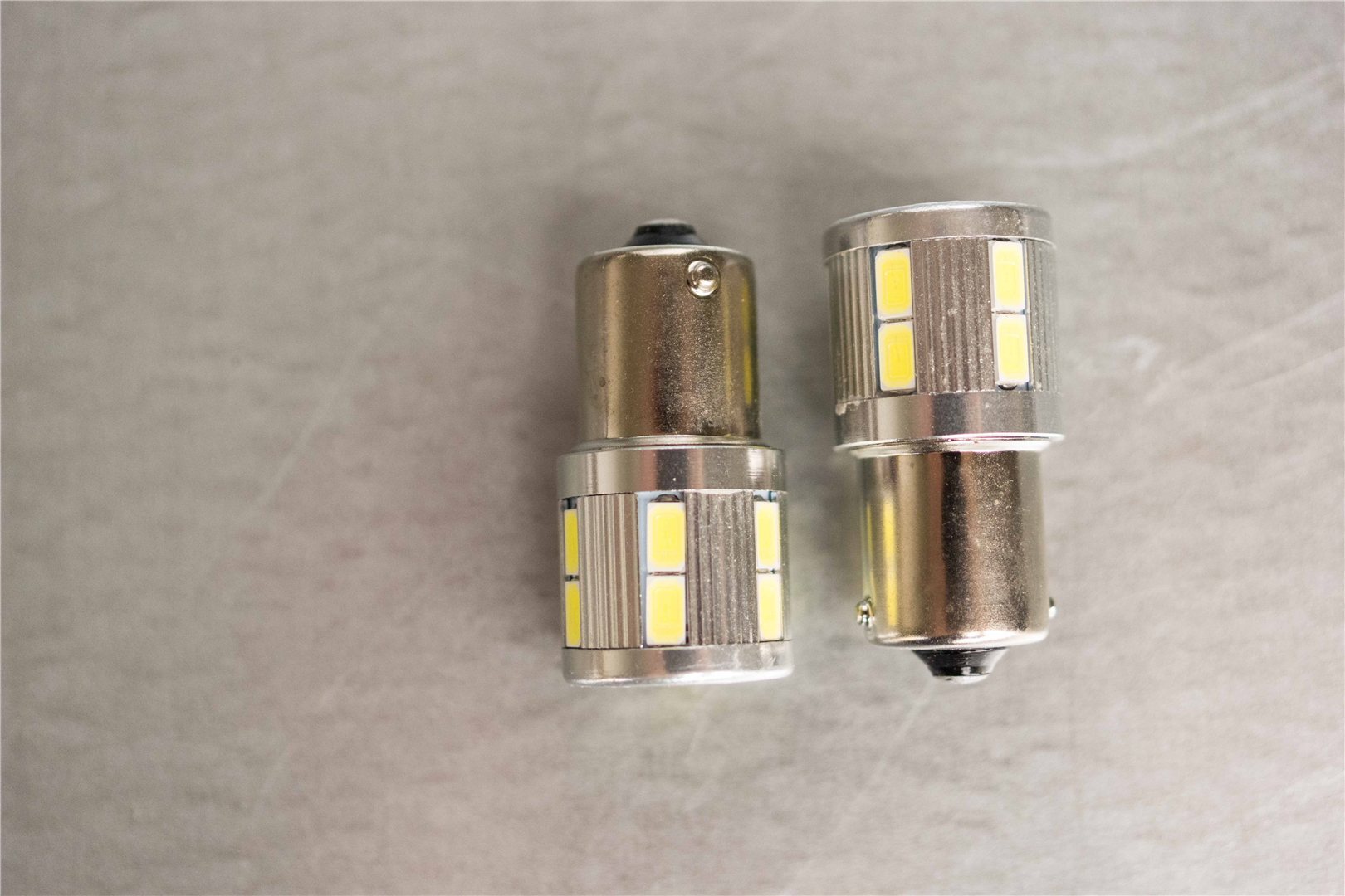 2x BA15S LED Bulbs "Single Filament"